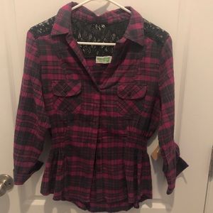 Selena Gomez Plaid Shirt